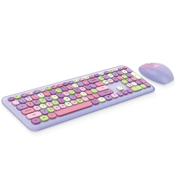 Комбинированная беспроводная клавиатура и мышь Mofii, тонкая, компактная, 2,4 G USB, полноразмерная комбинированная беспроводная мышь и клавиатура, клавиатура 110 клавиш