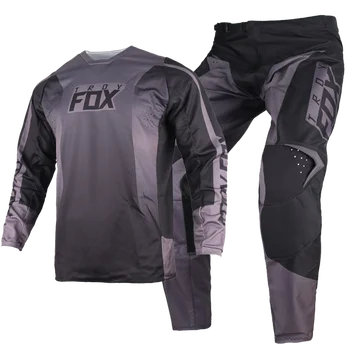 Комбинированный костюм из черной майки и брюк MX 180, комплект снаряжения для мотокросса DH BMX MTB, внедорожный байк