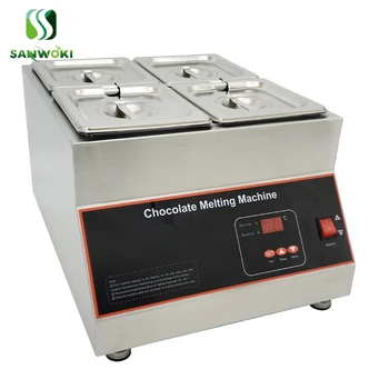 коммерческий воздушный нагреватель из нержавеющей стали 4 бака машина для плавления шоколада печь для плавления шоколада электрическая грелка плавильная кастрюля