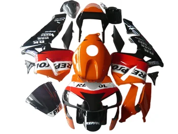 Комплект Мотоциклетных Обтекателей для HONDA CBR600RR F5 03 04 CBR 600RR Кузов CBR600 RR 2003 2004 Впрыск Черный Оранжевый Красный