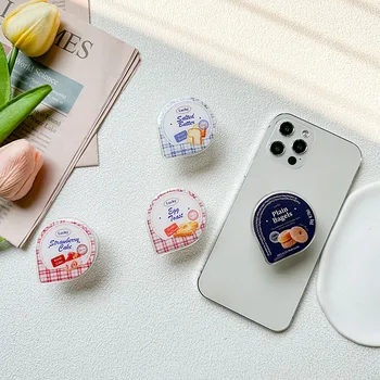 Корейский Торт Пончики Подставка Для Телефона Griptok Поддержка iPhone 11 14 Samsung Xiaomi Grip Tok Складная Подставка Для Пальцев Гнездо
