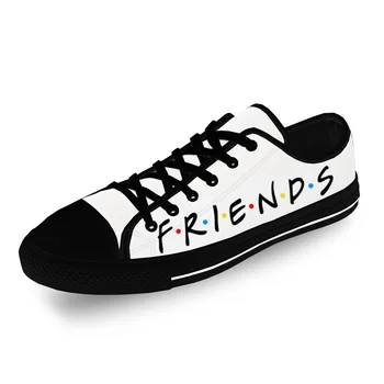 Кроссовки с низким берцем для друзей, мужские Женские подростковые телешоу, повседневная обувь, холщовые кроссовки для бега с 3D-принтом, Дышащая Легкая обувь