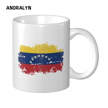 Кружка со Старым флагом Венесуэлы 330 мл 2023 Забавные Керамические Креативные Кофейные Кружки Рождественский подарок