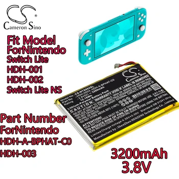 Кэмерон Китайско 3200 мАч Литий-Полимерный аккумулятор для Nintendo Серии Switch Lite HDH-001 HDH-002 Переключатель Слушает HDH-A-BPHAT-C0 HDH-003