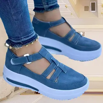 Легкая 1 пара Модной женской летней обуви для прогулок, сандалий, удобных кроссовок, противоскользящей обуви