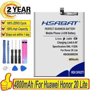 Лучший бренд, 100% новый аккумулятор 4800 мАч HB426389EEW для аккумуляторов Huawei Honor 20 Lite, Honor 20 Youth, LRA-AL00