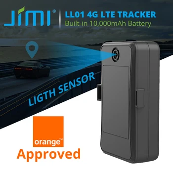 Магнитный GPS-трекер Jimi LL01 4G LTE с аккумулятором 10000 мАч, водонепроницаемый IP65, отслеживание в режиме реального времени, Google Map Asset Locator для автомобилей