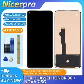 Материал TFT, ЖК-экран и дигитайзер в сборе (не поддерживает идентификацию по отпечатку пальца) для Huawei Honor 30/Nova 7 5G