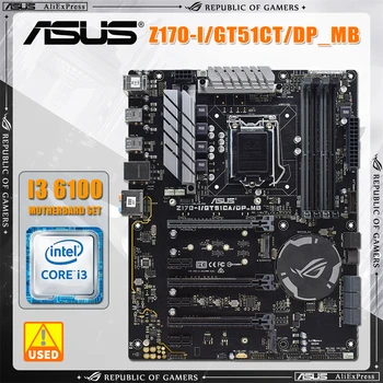 Материнская плата ASUS Z170-I/GT51CT/DP_MB LGA 1151 Подходит для комбинации материнских плат Core i7/i5/i3 USB3.0 M.2 SATA3 i3 6100 CPU