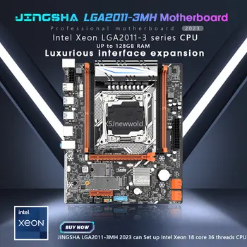 Материнская плата JINGSHA LGA2011-3MH Поддерживает процессор NVME M.2 USB3.0 SATA 3.0 E5-2011V3V4 и серверную память DDR4 2133/2400 МГц