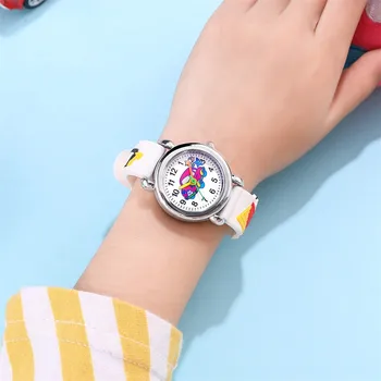 Модные детские наручные часы Милые часы с мультяшным рисунком для детей мальчиков Простые Изысканные кварцевые наручные часы Подарок