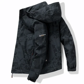 Мужская повседневная куртка Chaopai, весенне-осенняя новая винтажная модная уличная куртка с капюшоном, ветрозащитная толстовка для альпинизма