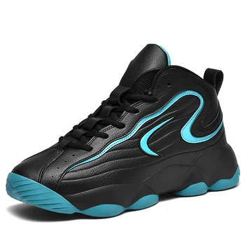 Мужская спортивная обувь Молодежные баскетбольные кроссовки Баскетбольная обувь на высокой шнуровке Большие размеры 47 48 Мужская уличная баскетбольная обувь