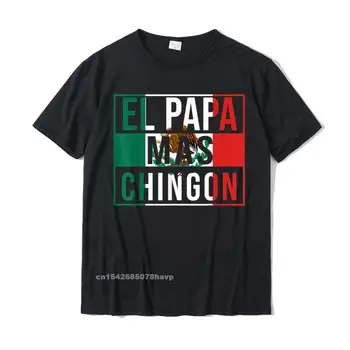 Мужская футболка El Papa Mas Chingon - Лучший мексиканский подарок для папы, удобные футболки, хлопковые молодежные футболки, удобные в продаже