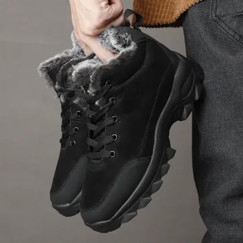 Мужские зимние ботинки, зимняя уличная обувь для прогулок, легкие кроссовки для мужчин, зимняя обувь, Botines Tenis, Мужские походные ботильоны, обувь