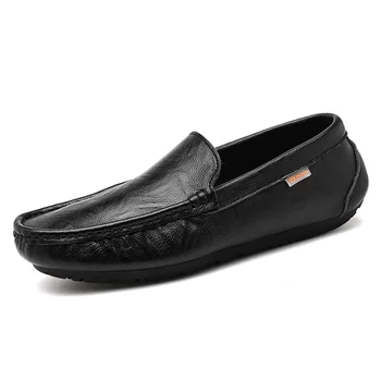 Мужские лоферы, модные удобные классические туфли-лодочки в стиле ретро, мужская модная нескользящая обувь для вождения, элегантная мужская обувь ручной работы
