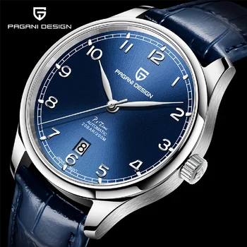 Мужские механические наручные часы PAGANI DESIGN New Pilot, лидирующий бренд, автоматические часы с сапфировым стеклом, водонепроницаемые мужские часы из нержавеющей стали, 200 м,