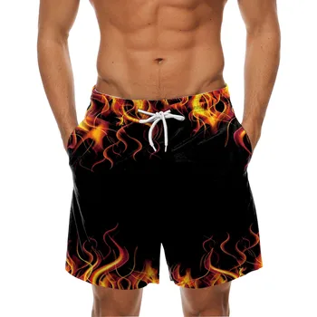 Мужские модные гавайские пляжные шорты с принтом, облегающие спортивные повседневные шорты, брюки, мужские шорты, шорты для плавания, мужские шорты мужские