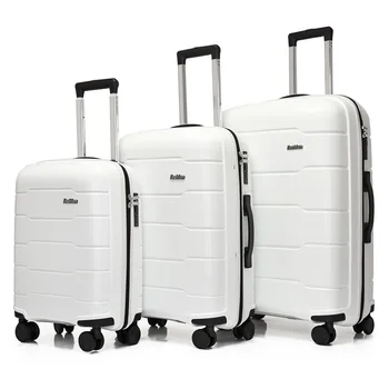 Набор дорожных чемоданов TRAVEL TALE Spinner из полипропилена, состоящий из трех частей, наборы для багажа с жесткими боковыми тележками на колесиках