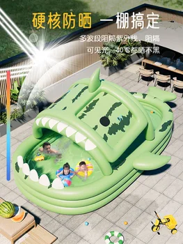 Надувной бассейн для детей, складной детский, детское, домашнее ведро для плавания для взрослых, детей, открытый большой бассейн