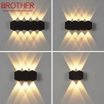 Настенный светильник BROTHER, креативные современные уличные водонепроницаемые бра, декоративные лампы для домашнего коридора