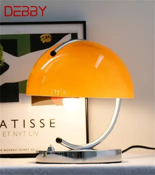 Настольная лампа DEBBY Simple из постмодернистского стекла, светодиодное настольное освещение для украшения дома, спальни