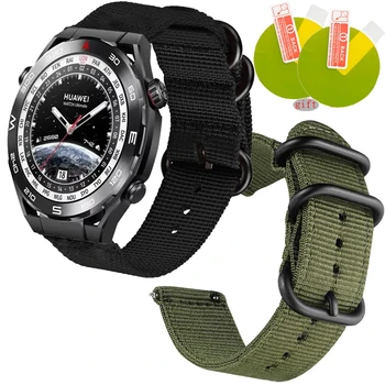 Нейлоновый ремешок для Huawei WATCH Ultimate Smart Watch Band, спортивный браслет, защитная пленка для экрана