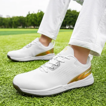 Новая обувь для гольфа, мужские кроссовки для гольфа без шипов, Уличная Удобная обувь для ходьбы для игроков в гольф, Противоскользящие спортивные кроссовки