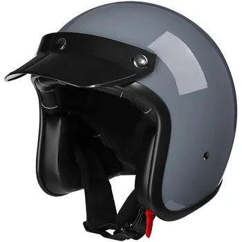 Новейший Мотоциклетный Шлем С Открытым Лицом Из Японии и Кореи, Высококачественный Винтажный Реактивный Шлем Для Мотокросса Casco, Одобренный для Ретро-Скутеров