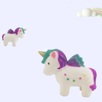 Новинка, Забавная Новая Мягкая декомпрессионная игрушка Pegasus, Милая детская игрушка-Единорог с медленным отскоком, Медленный рост, подарок на День рождения для детей