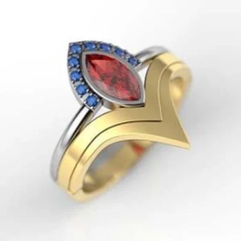 Новое креативное кольцо с драгоценным камнем в виде Лошадиного глаза в стиле панк для мужчин и женщин, модный тренд, кольцо на палец с цирконием, женское и мужское кольцо
