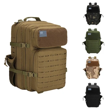 Новые 50-литровые военно-тактические рюкзаки, мужской армейский штурмовой рюкзак Molle 3P, уличный водонепроницаемый рюкзак для охоты на насекомых, Походный рюкзак, сумка