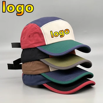 Новые бейсболки с регулируемым логотипом Унисекс в стиле хип-хоп, мужская кепка дальнобойщика с 5 панелями, летняя женская кепка для папы-снэпбека