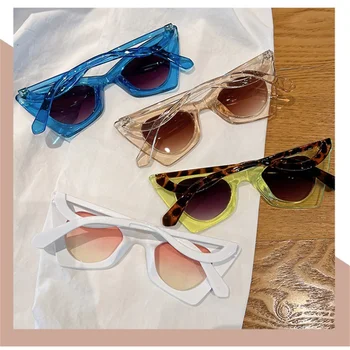 Новые полнокадровые солнцезащитные очки с кошачьим глазом в форме бабочки большого размера, Красочные винтажные персонализированные Модные женские очки популярных оттенков