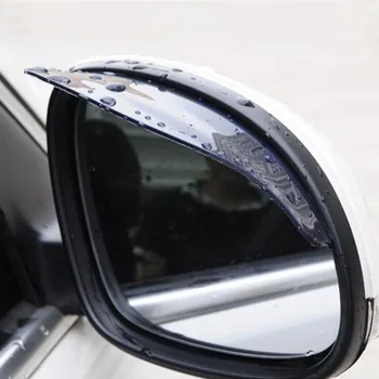 Новый 2 шт./лот Непромокаемый ПВХ наклейка на зеркало заднего вида от дождя уплотнитель для бровей Автоматическое зеркало Защита от дождя защита от тени