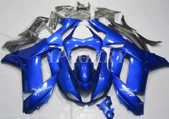 Новый комплект обтекателя мотоцикла из АБС-пластика, пригодный для Kawasaki Ninja ZX6R 636 ZX-6R 2007 2008 Комплект кузова Custom Blue Cool