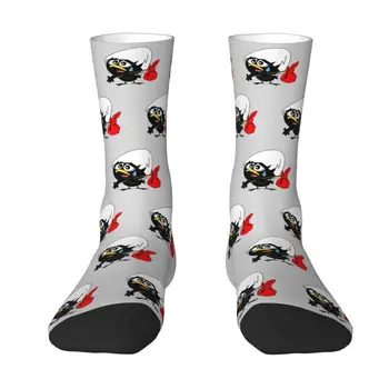 Носки Sad Black Chicken Calimero Dress Socks Мужские женские теплые забавные носки с героями комиксов