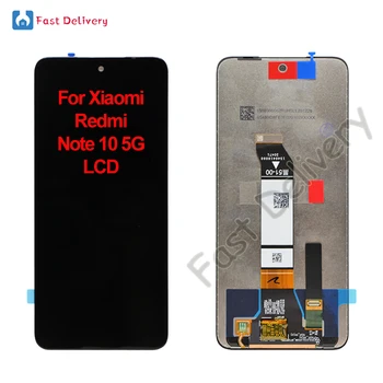 Оригинал Для Xiaomi Redmi Note 10 5G ЖК-дисплей С Сенсорной панелью, Дигитайзер В Сборе, Запасные Части для Аксессуаров, 100% Протестировано