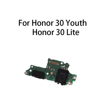 Оригинальный USB-порт для зарядки платы, гибкий кабельный разъем для Honor 30 Youth/Honor 30 Lite