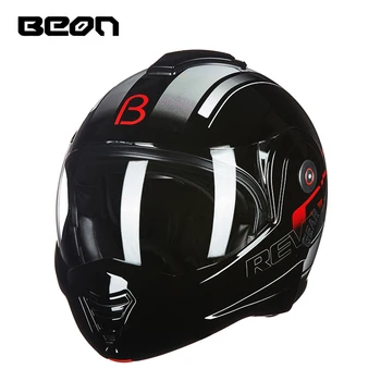 Откидной мотоциклетный шлем BEON Модульный открытый полнолицевой шлем Moto Casque Casco Motocicleta Capacete Шлемы ECE шлем