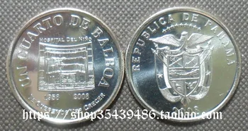 Панама 2008 50-летие детской больницы 1/4 Юбилейной монеты Balboa 100% Оригинал