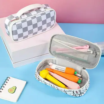 Пенал Полезный классический с ручкой в виде сетки, сумка для ручек, чехол для школы