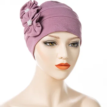 Повязка на голову сбоку модная шляпа с жемчужным цветком