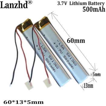 Полимерно-литиевый аккумулятор 3,7 В 500 мАч для записи ручка Лазерная указка светодиодная панель Перезаряжаемая Bluetooth 501360