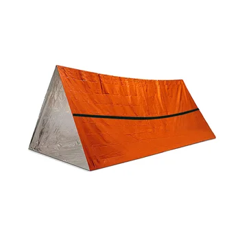 Портативная Сверхлегкая палатка для спасения на открытом воздухе, Водонепроницаемая палатка для выживания в чрезвычайных ситуациях, простая термальная палатка на открытом воздухе 240x150 см