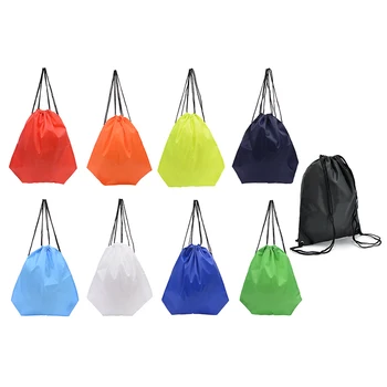 Портативная спортивная сумка, водонепроницаемая школьная сумка на шнурке для хранения, сумка для спортивной обуви, рюкзак для одежды, повседневная сумка
