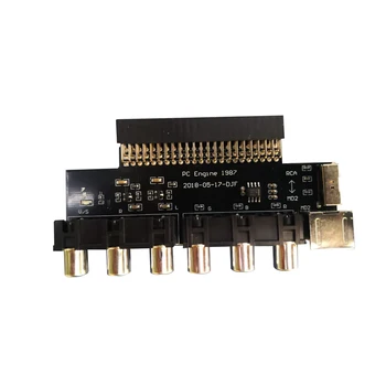 Преобразователь выходного сигнала аудиовыхода для карты RGBS для консоли двигателя ПК NEC PCE для Grafx TV AC RGBS conveter