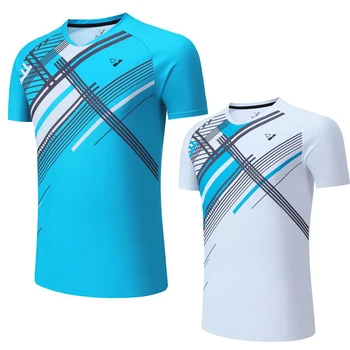 Принт С вышитым логотипом 2023 Футболки для бадминтона Теннисные рубашки Для Мужчин И Женщин Спортивная Рубашка Для настольного Тенниса Спортивная одежда для пинг-понга quickdry