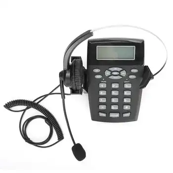 Проводной телефон Call-центра, улучшающий четкость голоса с помощью гарнитуры для офиса