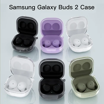 Прозрачный защитный чехол для Samsung Galaxy Buds 2 Live, блестящий силиконовый чехол для наушников для Galaxy Buds Live/Buds 2 Pro, чехол-накладка